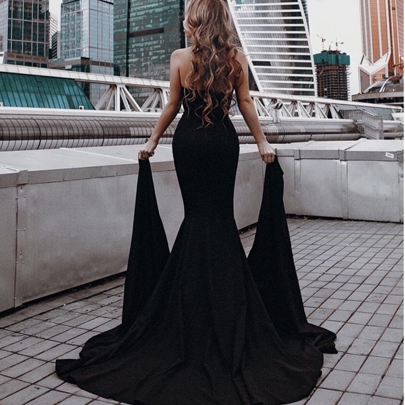 Front Slit Evening Gown - Picture 3 of 8